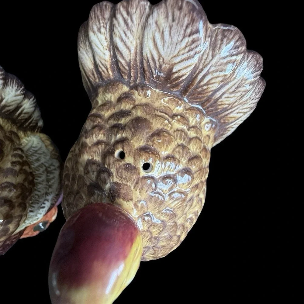 BELLA CASA‎ By Ganz Turkey Salt & Pepper Shakers Thanksgiving Decor